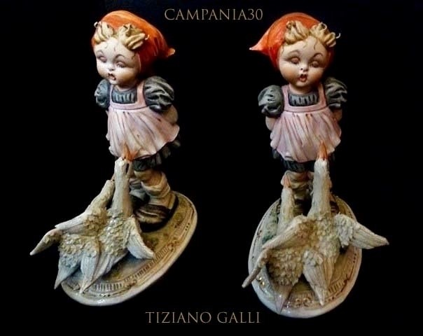 CRE32 - FIGURINA " BIMBA CON OCHE" TIZIANO GALLI - LE COLLEZIONI  DI CAMPANIA30