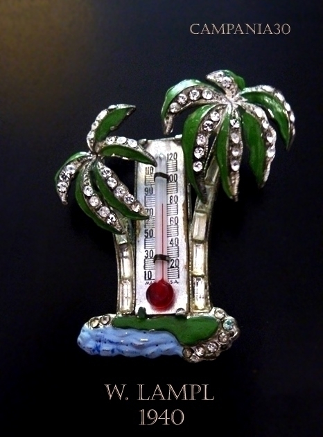 SB392 - SPILLA PALM TREE "W.LAMPL" 1940 - LE COLLEZIONI  DI CAMPANIA30