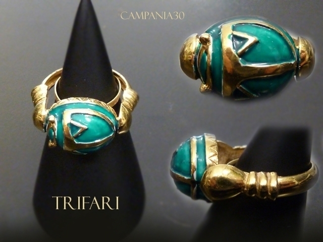 AR11 - ANELLO SCARABEO TRIFARI ANNI '60 - LE COLLEZIONI  DI CAMPANIA30