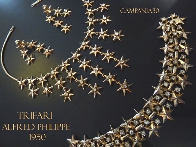 PS136 - PARURE STELLE TRIFARI ALFRED PHILIPPE 1950 - LE COLLEZIONI  DI CAMPANIA30