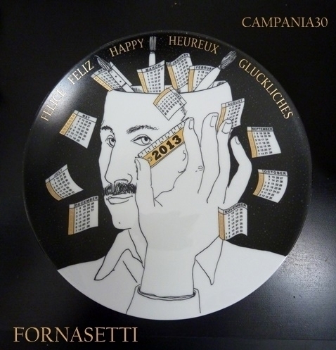 FFV51 - PIATTO CALENDARIO FORNASETTI 2013 (commemorativo centenario) - LE COLLEZIONI  DI CAMPANIA30