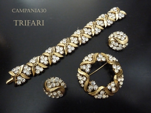 BB289 - BRACCIALE CON STRASS "BRIOLETTE" TRIFARI ANNI '50 - LE COLLEZIONI  DI CAMPANIA30