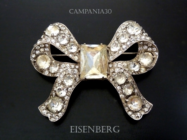 SB1122 - GRANDE SPILLA FIOCCO "EISENBERG STERLING" ANNI '40. - LE COLLEZIONI  DI CAMPANIA30