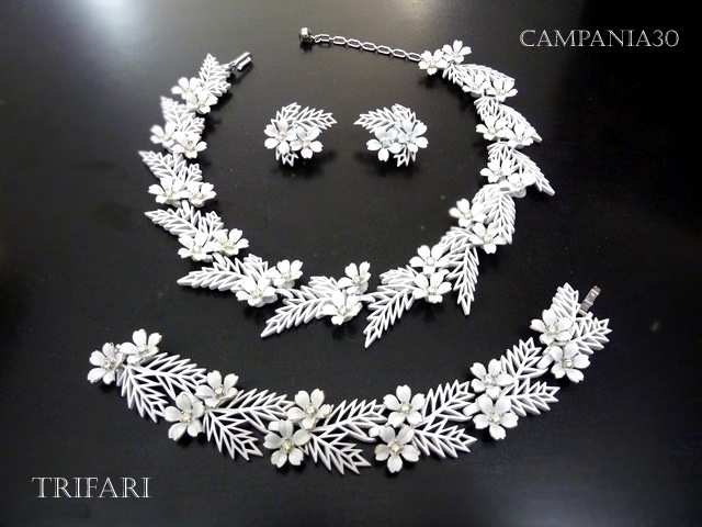 PS202 - PARURE TRIFARI "FLOWERING FERN" ANNI '50 - LE COLLEZIONI  DI CAMPANIA30