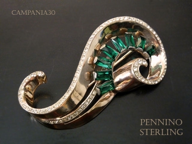 SB1364 - SPILLA PENNINO STERLING ANNI '40 - LE COLLEZIONI  DI CAMPANIA30