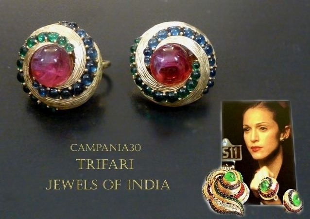 OE134 - RARISSIMI ORECCHINI TRIFARI JEWELS OF INDIA ANNI '60 - LE COLLEZIONI  DI CAMPANIA30