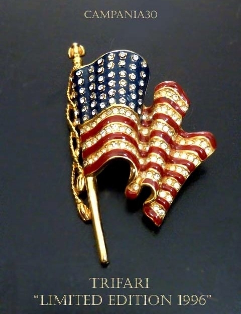 SB1474 - SPILLA "AMERICAN FLAG" TRIFARI 1996 - LE COLLEZIONI  DI CAMPANIA30