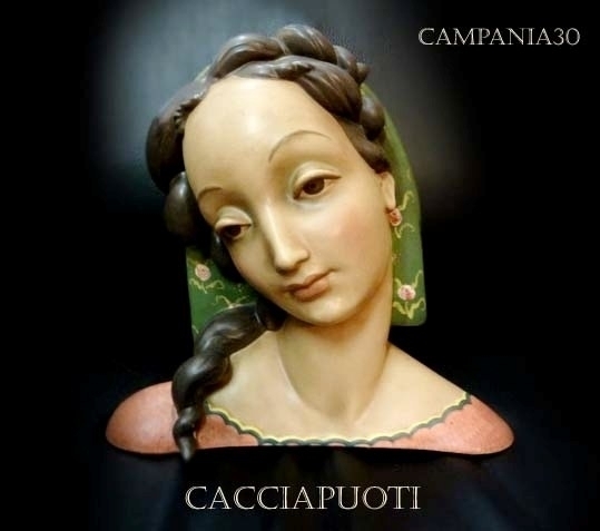 CRE55 - BUSTO IN CERAMICA "CACCIAPUOTI" ELCOD ANNI '40 - LE COLLEZIONI  DI CAMPANIA30