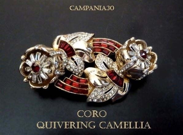 SB1562 - SPILLA DUETTE "QUIVERING CAMELLIA" CORO ANNI '50 - LE COLLEZIONI  DI CAMPANIA30