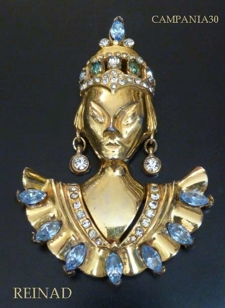 SB1752 - SPILLA ASIAN QUEEN "REINAD" ANNI '50 - LE COLLEZIONI  DI CAMPANIA30