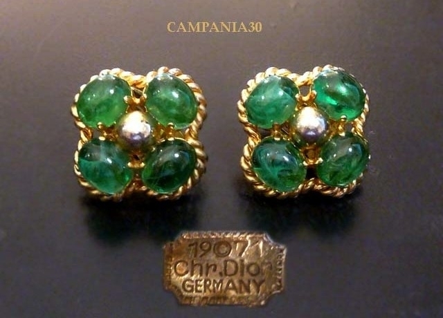 ORECCHINI GRIPOIX "CHRISTIAN DIOR" 1971 - LE COLLEZIONI  DI CAMPANIA30