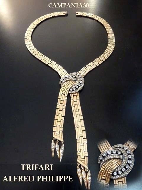 CN719 - COLLIER "TRIFARI" ALFRED PHILIPPE ANNI '40 - LE COLLEZIONI  DI CAMPANIA30