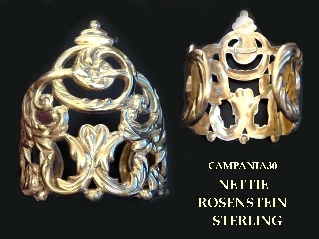 BB423 - BRACCIALE "NETTIE ROSENSTEIN" STERLING ANNI '40 - LE COLLEZIONI  DI CAMPANIA30
