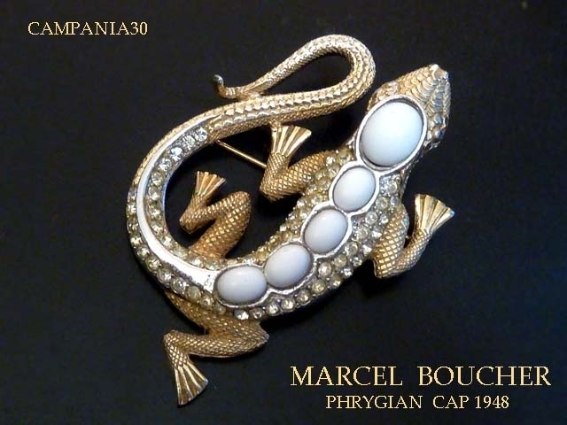 SB1814 - SPILLA LUCERTOLA "MARCEL BOUCHER" 1948 - LE COLLEZIONI  DI CAMPANIA30