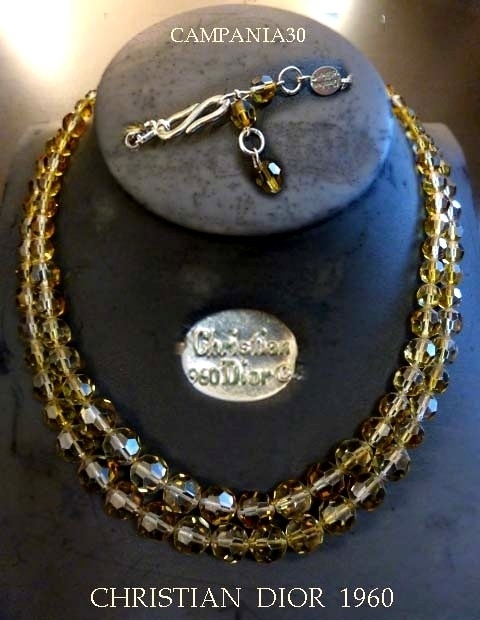 CN741 - COLLANA CRISTALLI "CHRISTIAN DIOR" 1960 - LE COLLEZIONI  DI CAMPANIA30