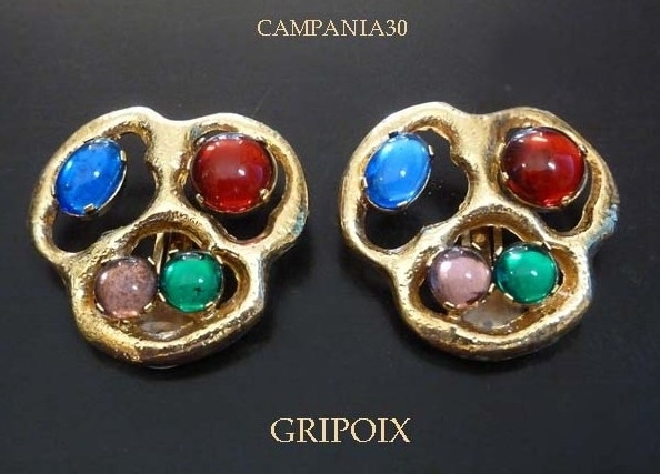 OE184 - ORECCHINI "GRIPOIX" ANNI '60 - LE COLLEZIONI  DI CAMPANIA30