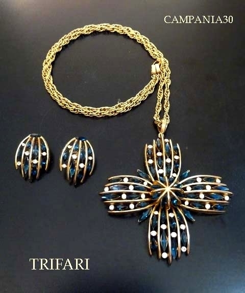 CN761 - COLLANA CON ORECCHINI "TRIFARI" ANNI '60 - LE COLLEZIONI  DI CAMPANIA30