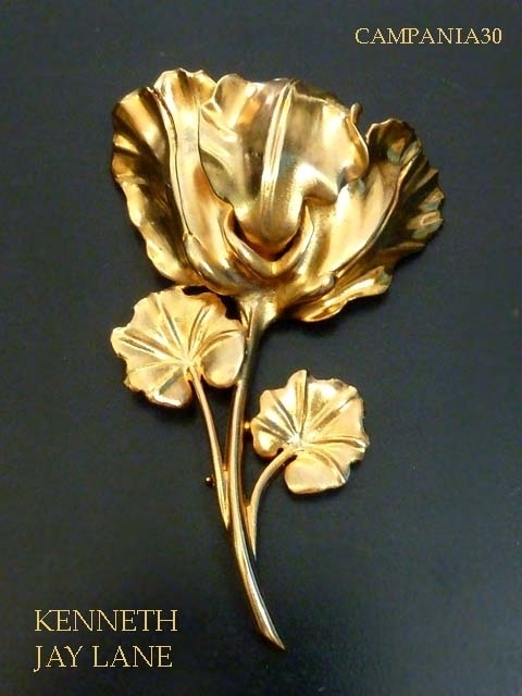 SB1849 - GRANDE SPILLA FIORE "KENNETH JAY LANE" ANNI '90 - LE COLLEZIONI  DI CAMPANIA30