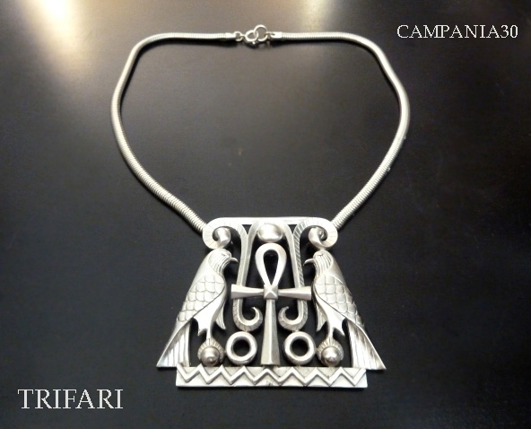 CN763 - COLLANA "TRIFARI" EGYPTIAN REVIVAL ANNI '70 - LE COLLEZIONI  DI CAMPANIA30